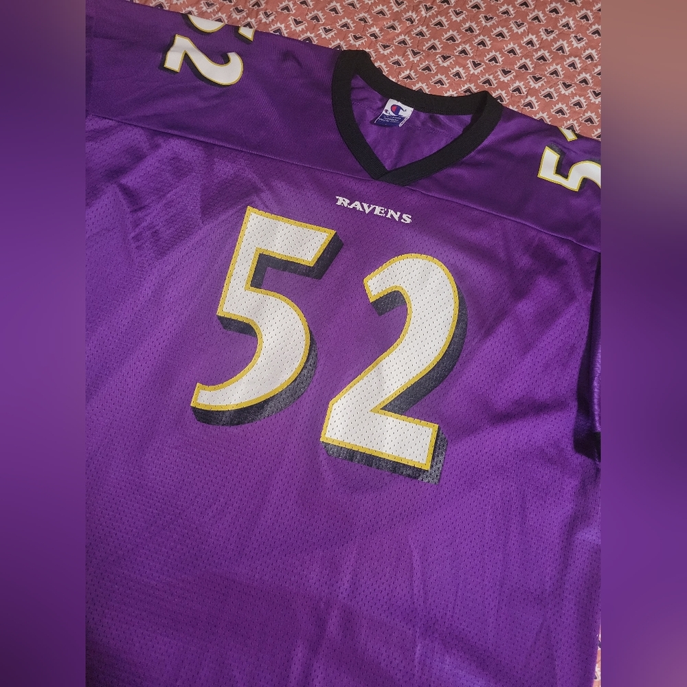 1996 RARE Ray Lewis Baltimore Ravens #52 Rookie Official Champion Jersey